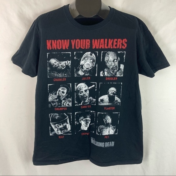 WALKING Dead "Know Your Walkers" T-Shirt L - Picture 7 of 9